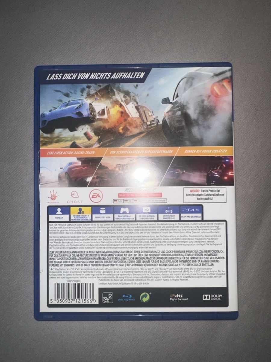 Sony Jeux: NEED FOR SPEED PS4 – Neuf (Voir description) à Affoltern am Albis par keon_wetzel 2