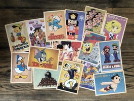 15 Stk Postkarten Cartoon Comic Vintage Look Donald Popeye