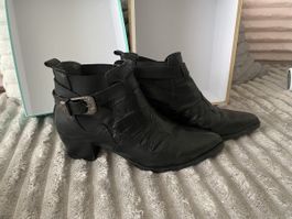 Stiefeletten Schwarz Grösse 40. Leder