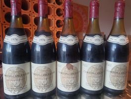 Rar: 5 Fl. Corton-Languettes 73cl, Michel Voarick, 1976