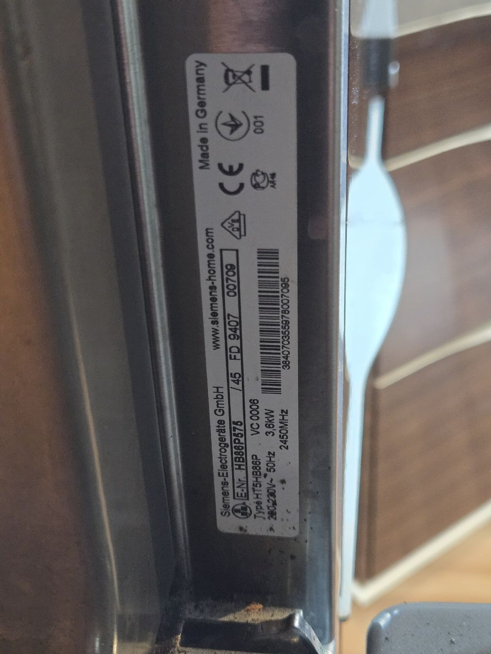 Siemens Forni: combi four/micro-ondes compact Siemens HB86P575 – Difettoso da Sorvilier venduto da Le_barbu2000 1