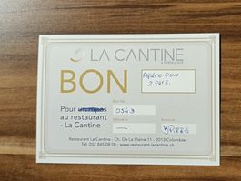 Apéro Gutschein für 2 Per. im Res la Cantine Colombier