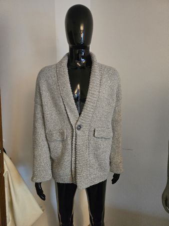handgemachte wollen pullover cardigan große L