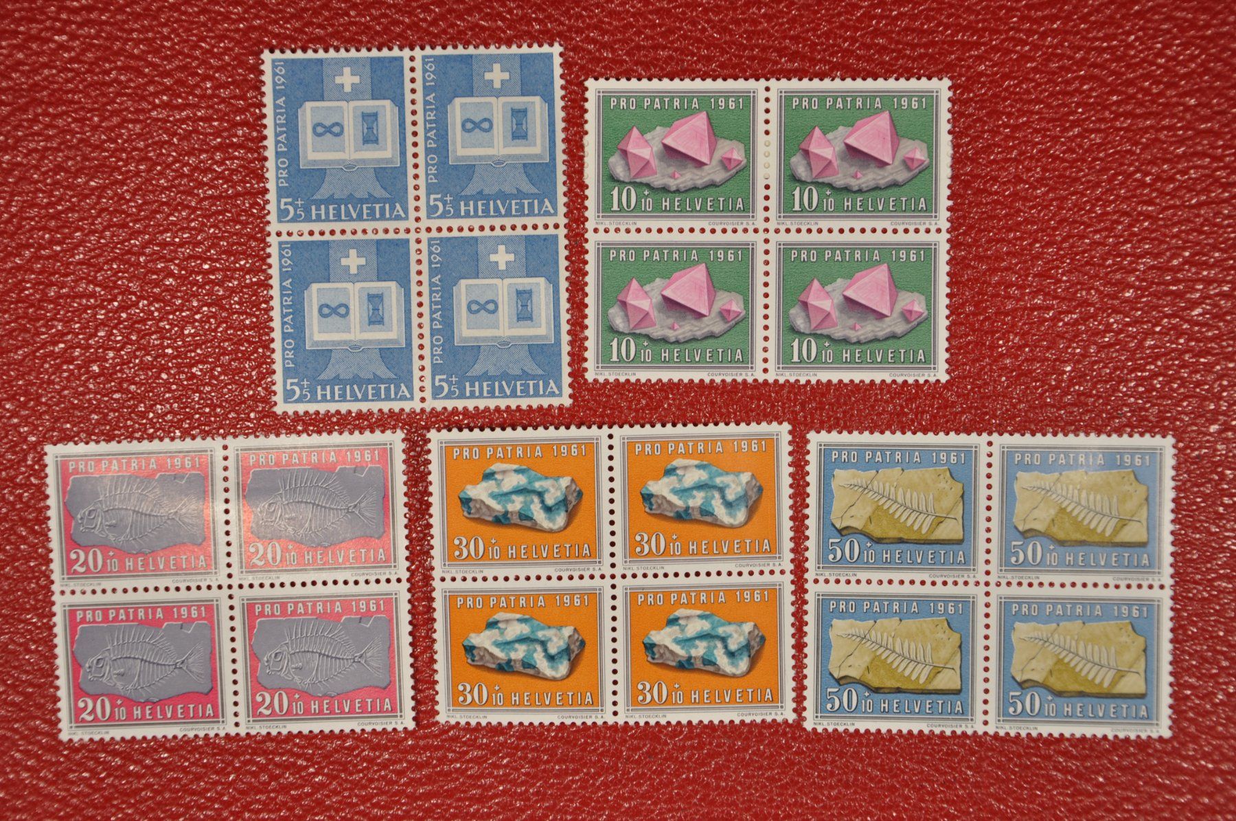 Tutti i francobolli: PP 1961 B103-B107 Viererblock postfrisch – Nuovo (secondo la descrizione) da Wolfhalden venduto da Zinauktion