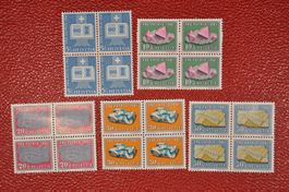 PP 1961 B103-B107 Viererblock postfrisch