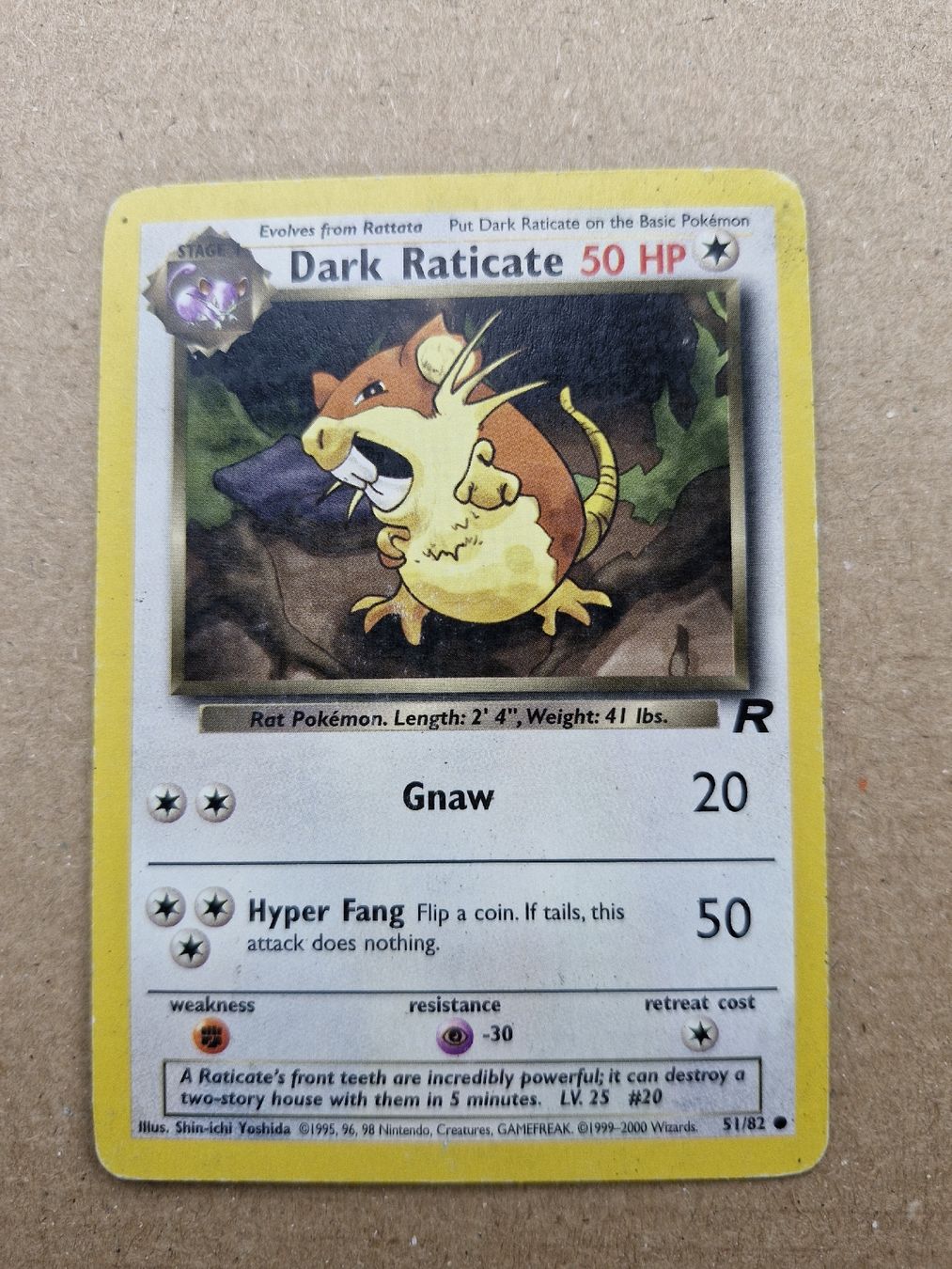 Pokémon Cartes à collectionner: Dark Raticate 51/82 Team Rocket🇬🇧 – D'occasion à Muri AG par endless88