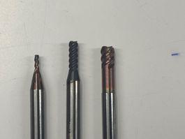 3x Fräser / Schaftfräser VHM vollhartmetall