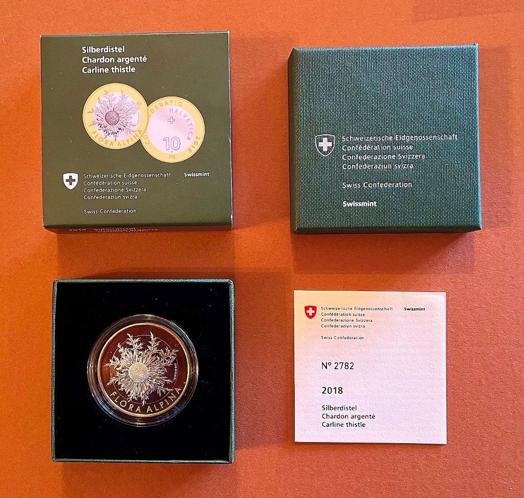 Alle Münzen: 10 Franken Silberdistel 2018 PP ***TOP*** – Neu (gemäss Beschreibung) aus Anzère von Strogoff1