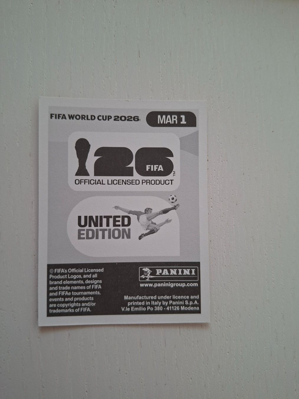 Panini Carte collezionabili: Panini FIFA WM 2026 MAR1 – Nuovo (secondo la descrizione) da Oberwil/Dägerlen venduto da Dominique1606 1