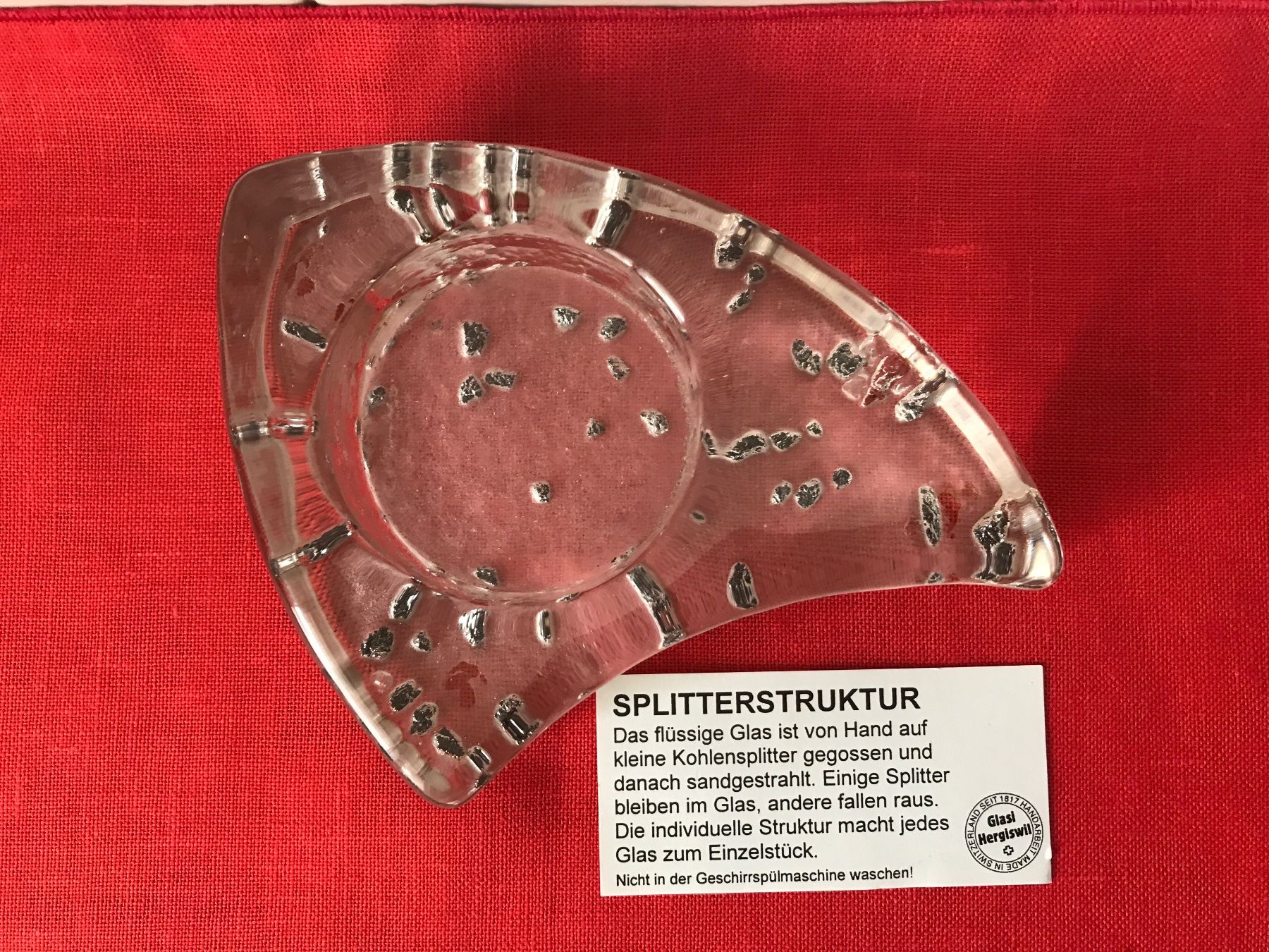 Glasi Hergiswil Bicchieri: Glasi Hergiswil,  das besondere Glas mit Splitterstruktur – Usato da Birmensdorf ZH venduto da Hilhan 1