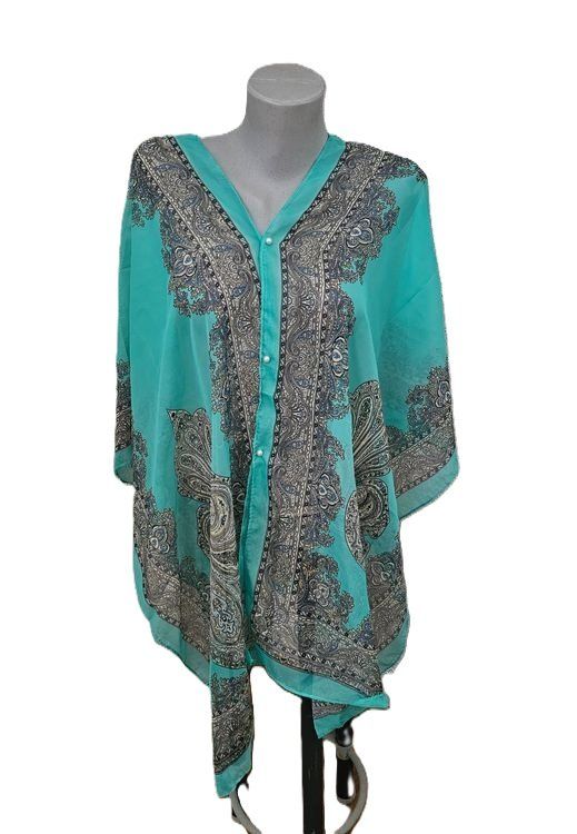 Tuniken: Tunika / Strandkleid / Poncho One Size Paisley – Neu und originalverpackt aus Füllinsdorf von Sunnebliemli7 4