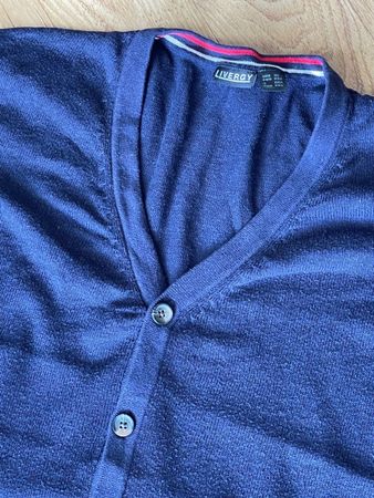 Livergy Herren Strickjacke, dunkelblau, Grösse M