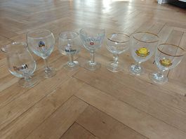 Belgische Biergläser 7 Stück