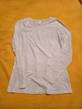 CALIDA T'Shirt Gr. S weiss 97% B'wolle 3 % Elastan langarm