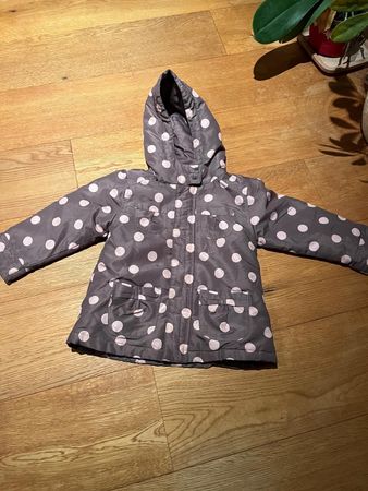 Süsse Mädchen Regenjacke Punkte Gr. 86 Herbst