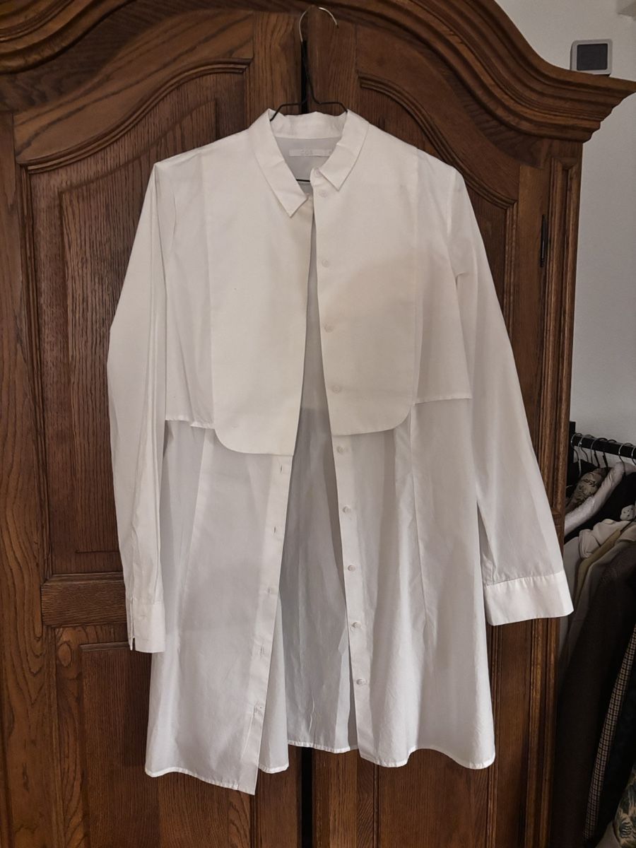 Cos Vestiti: COS Edles weisses Hemdblusenkleid Gr.36 – Usato da Fällanden venduto da s.i.n.d.y