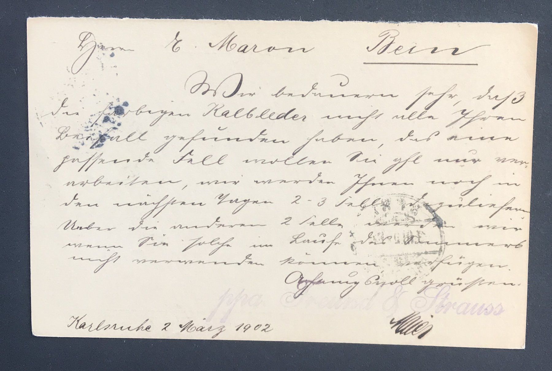 Tutti i francobolli: POSTKARTE DEUTSCHLAND 1902 – Usato da Ostermundigen venduto da Kari1937 1