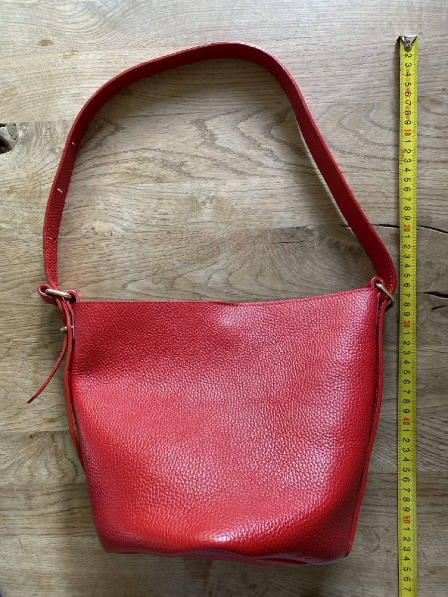 Borse da donna: Red Italian leather handbag – Usato da Thalwil venduto da eva128 3