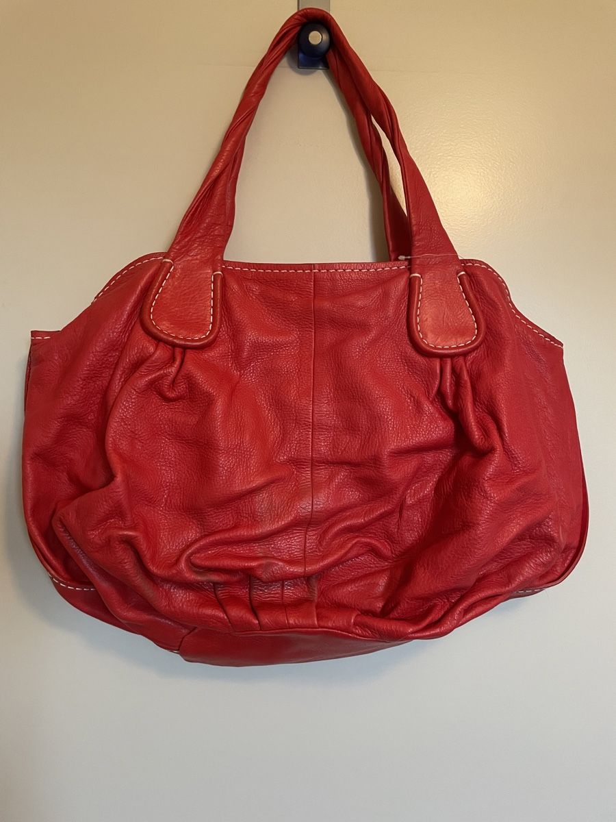 Silvio Tossi Borse da donna: Sac à main en cuir rouge SILVIO TOSSI – Usato da Vuadens venduto da Nina11 1