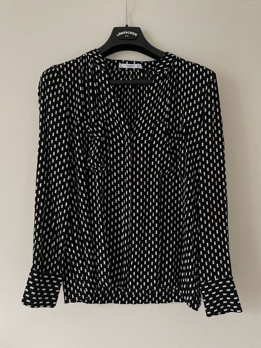 Mango Camicette: Bluse Mango kariert schwarz weiss M – Usato da Herrliberg venduto da spunggi