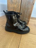 Kinder Stiefel H&M Lack schwarz Grösse 33 gebrauchter Zustan