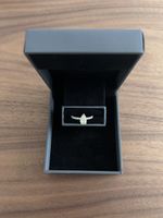 Bague 1 carat diamant jaune-gris