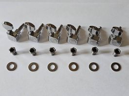 Fender Tuners Chrome 6-in-Line - Excellent Condition