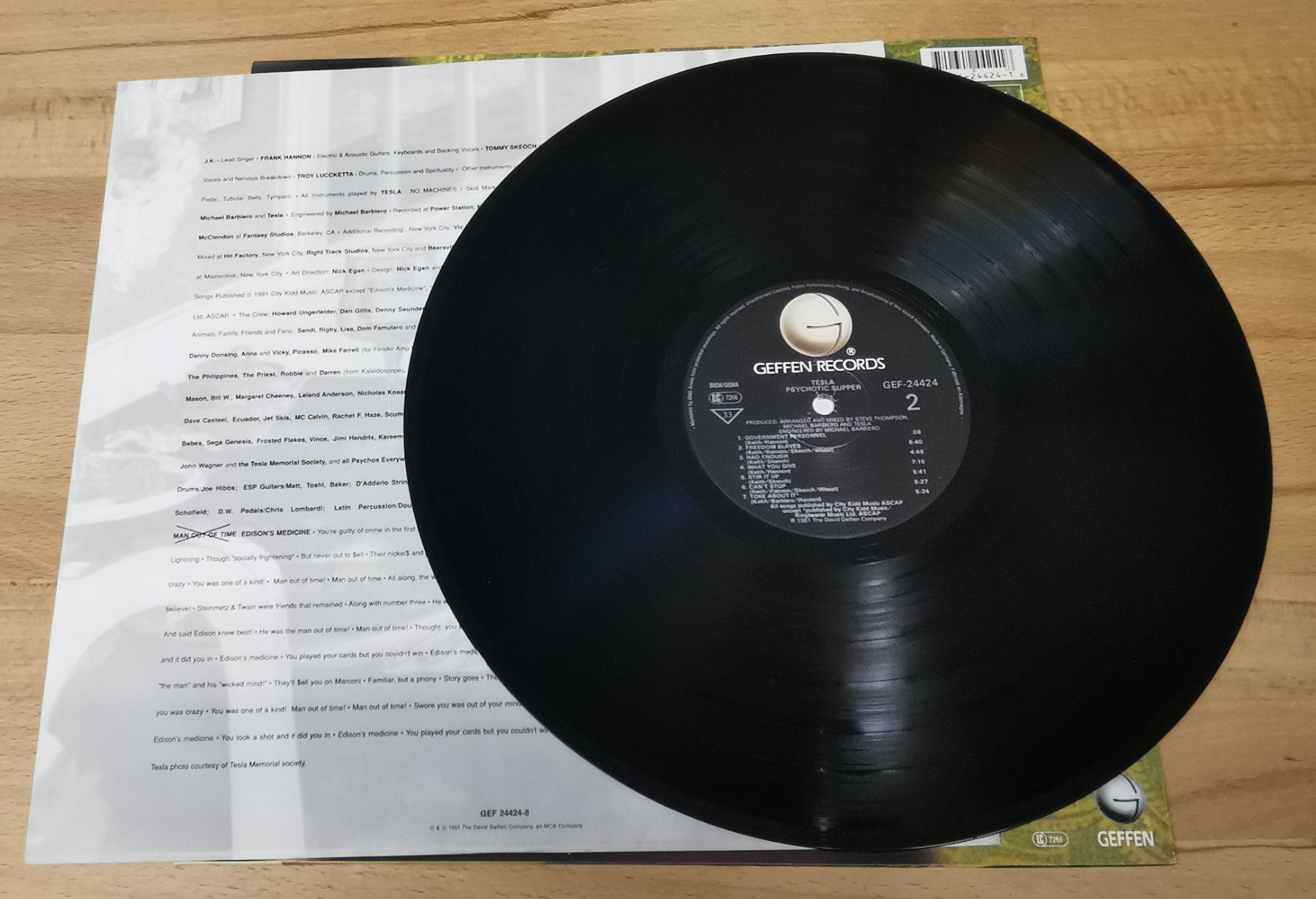 Dischi in vinile: TESLA: Psychotic supper LP USA Hard Rock – Usato da Münchwilen TG venduto da Swb 3