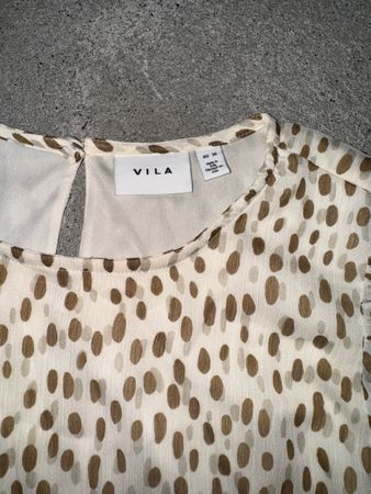 Bluse, Grösse 38 Beige/Braun - Herbst Look!