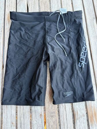 Speedo Badehose Boxer Schwarz M eng Sport Schwimmen Training