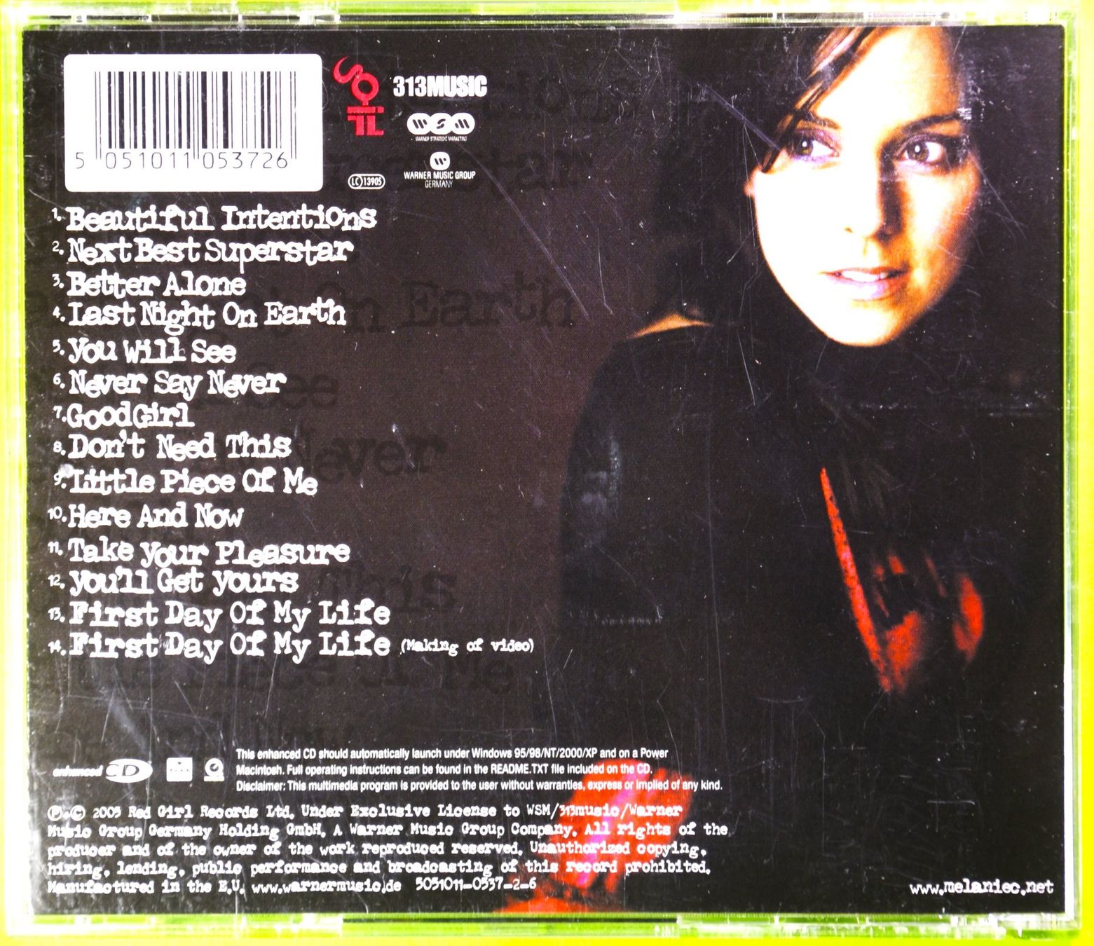 CD: MELANIE C  /  BEAUTIFUL INTENTIONS – Nuovo (secondo la descrizione) da Luzern venduto da piro12 1