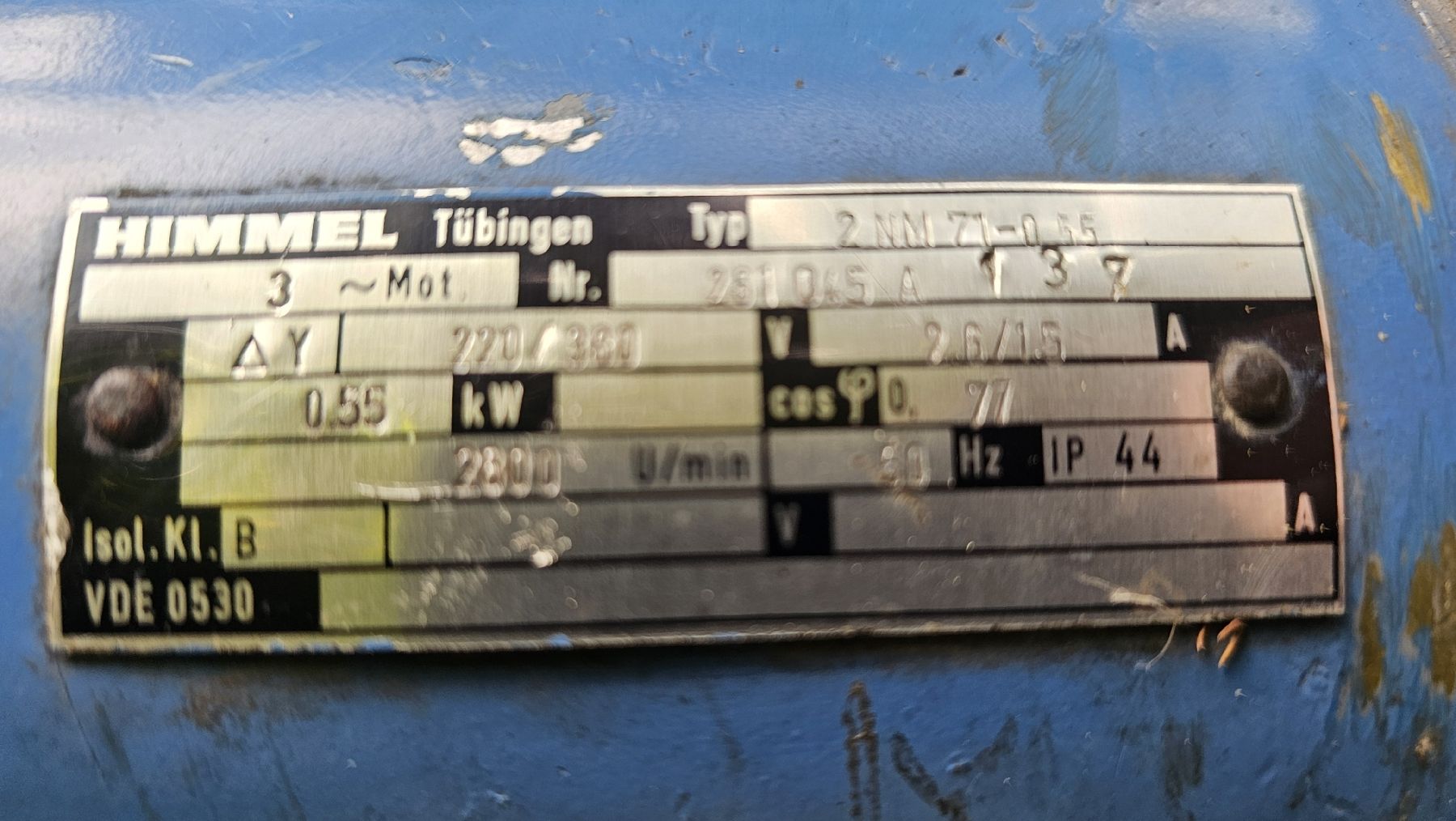 Alle Maschinen: Elektro  Getriebemotoren – Gebraucht aus Oberdiessbach von 56292 4