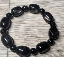 Hochwertiges Hypersthen Armband – Barrel Style