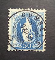 Stehende Helvetia SBK 70A Vollstempel Cumbels & Blindzahn