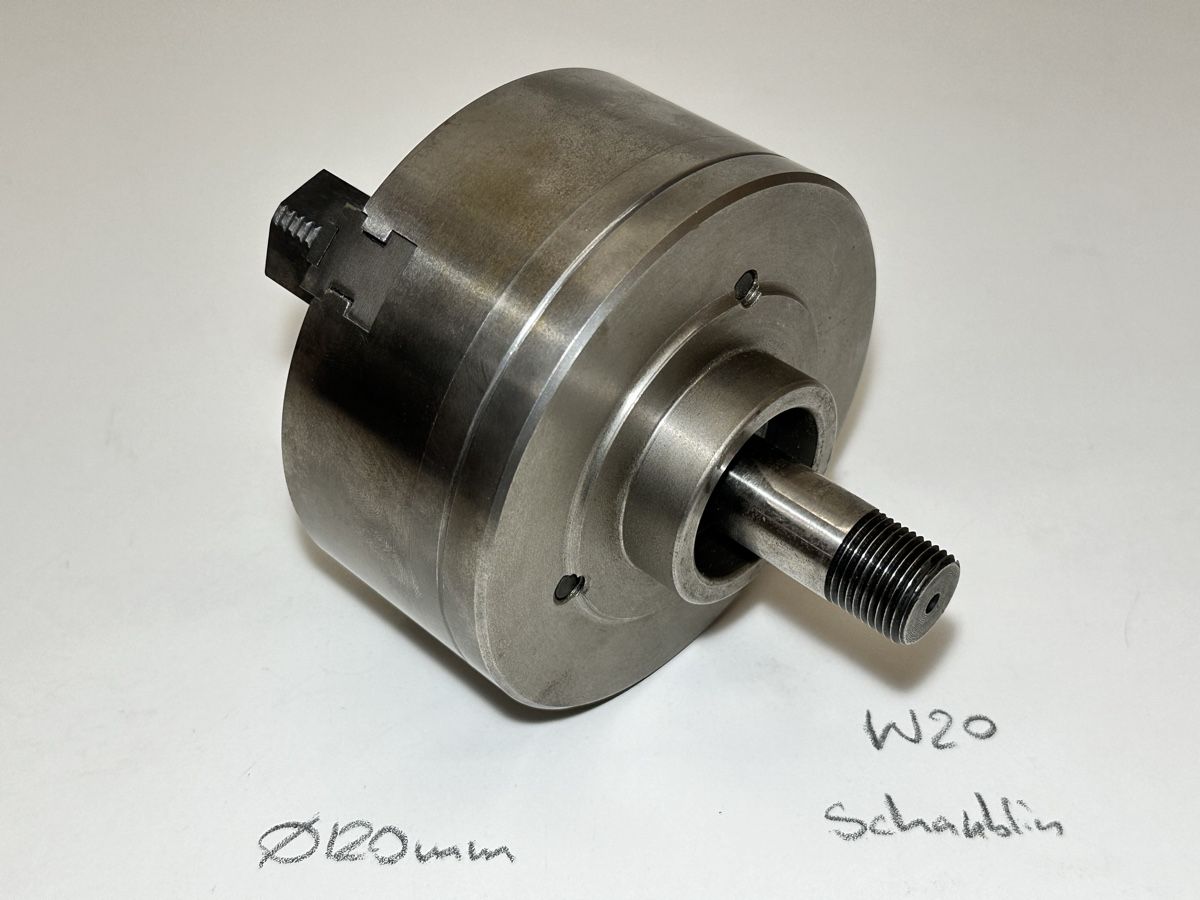 Schaublin Tutti gli attrezzi: Schaublin Schnellspannfutter 3BF Dreibackenfutter W20 120mm – Usato da Boswil venduto da ABLagerBoswil 3