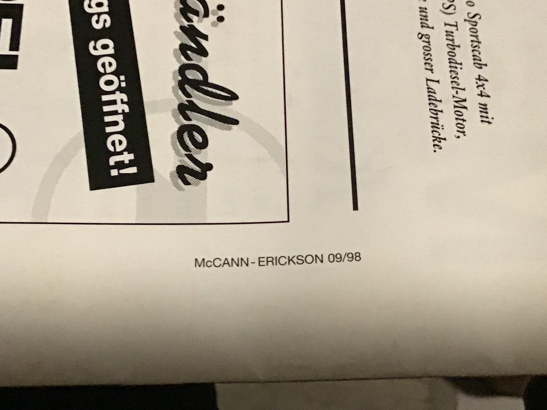 Opel Documenti: Opel Programm mit Preisliste total 18 Seiten September 1998 – Usato da Scherzingen venduto da Starseller62 9