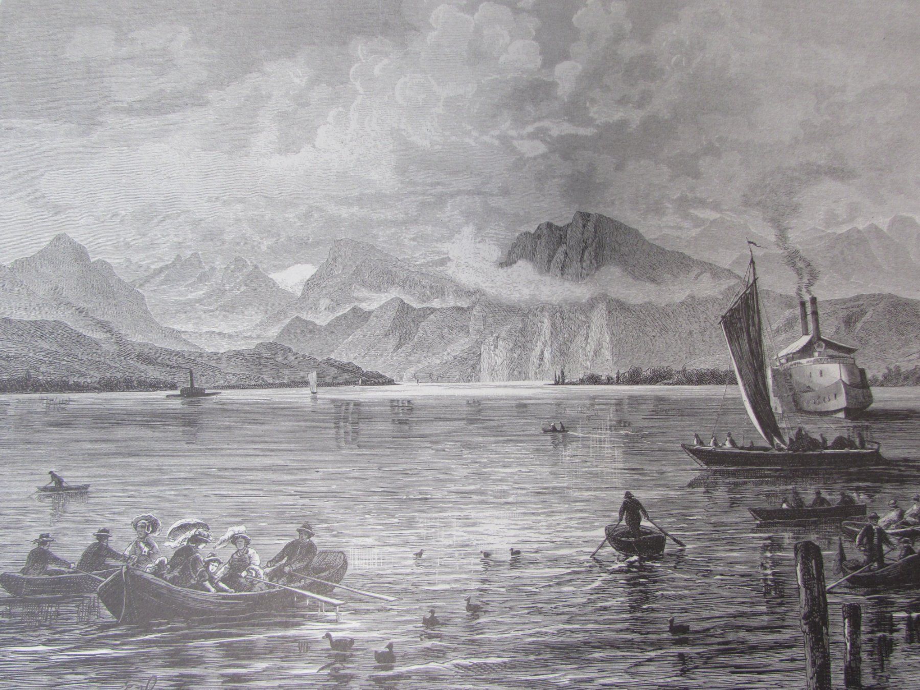 Stiche: Vierwaldstättersee,19.Jh. – Gebraucht aus Walchwil von Shells1 6