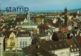 AK Basel - Rathaus und Münster
