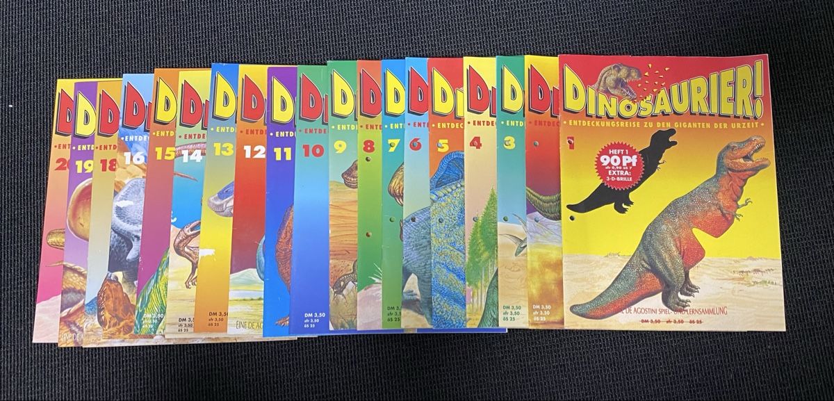 Fumetti: 19 Dinosaurier-Hefte, De Agostini – Nuovo (secondo la descrizione) da Bözberg venduto da RosmarieOb