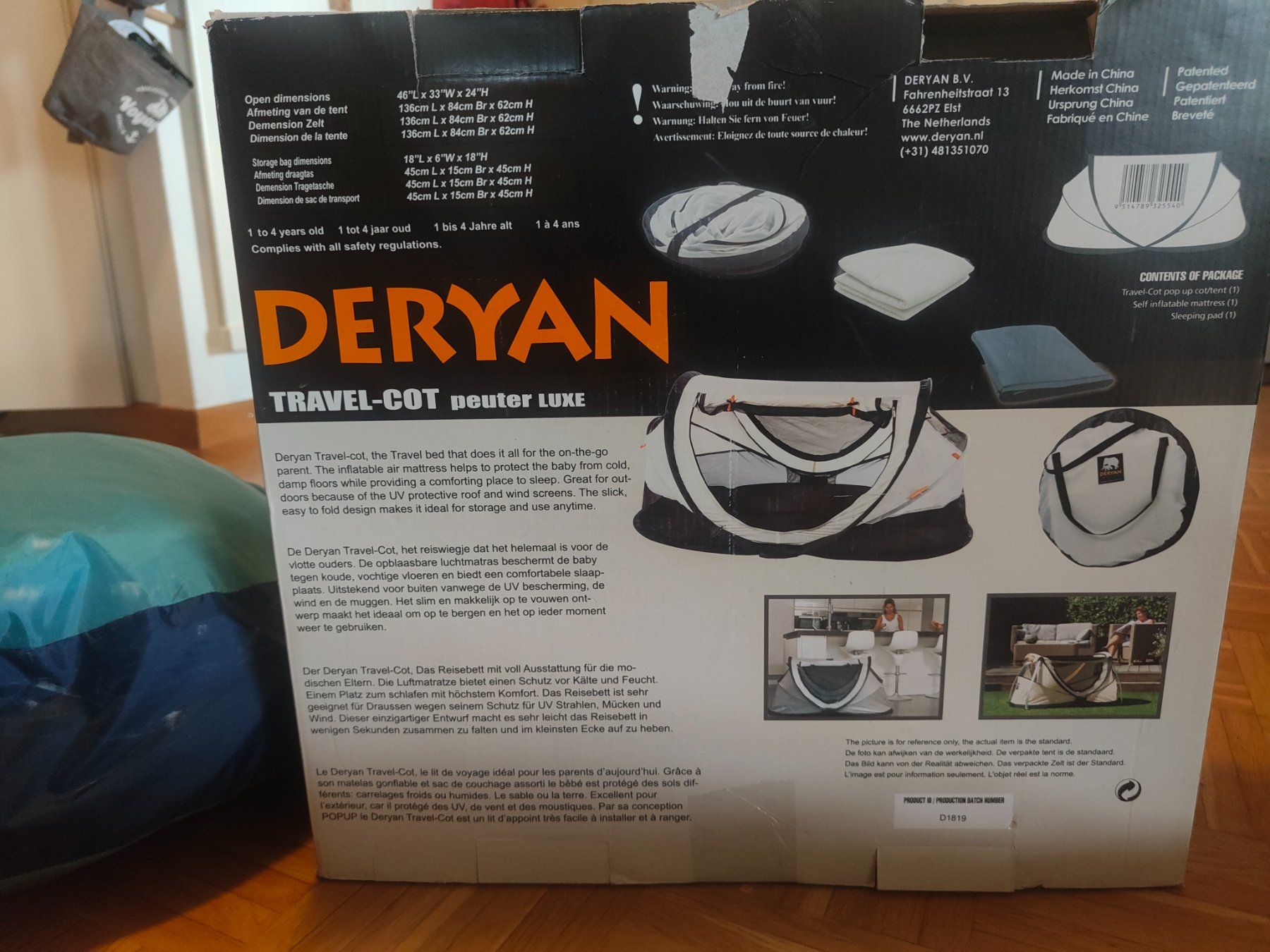 Deryan Letti: Deryan Pop-Up Reisebett – Usato da Sursee venduto da lou19 5