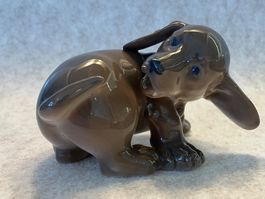 Royal Copenhagen Porzellan Dackel, Hundewelpe, Tierfigur