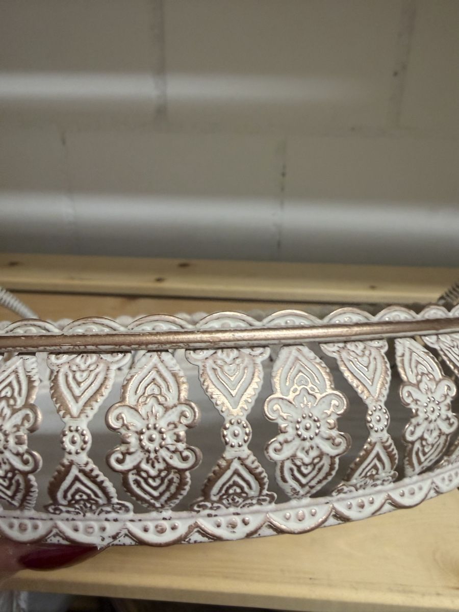 2er Set Vintage Metalltabletts – Shabby Chic – Landhausstil (D'occasion ...
