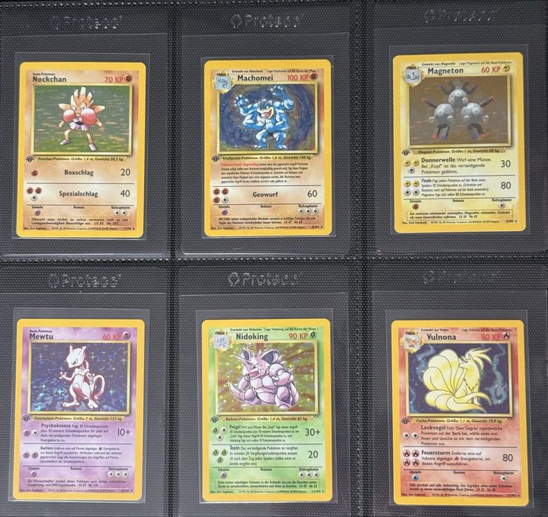 Pokemon Base Set 1. Edition Deutsch komplett (Neu (gemäss Beschreibung ...