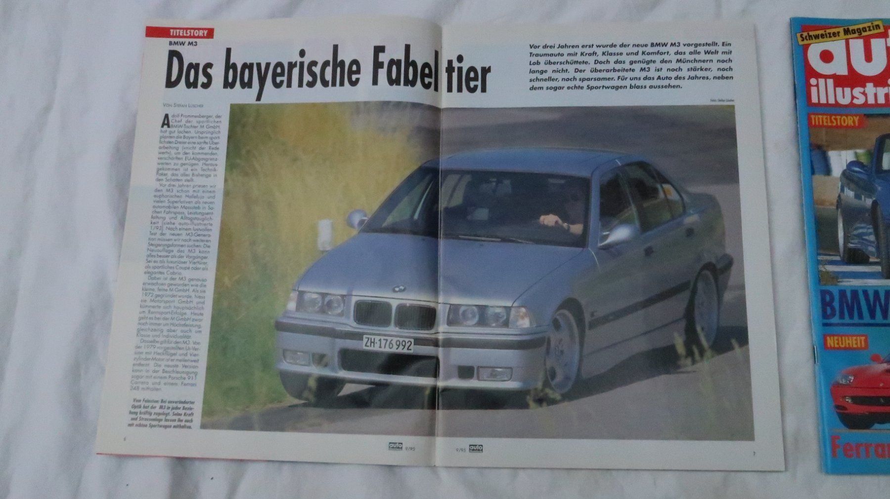 Riviste & Magazine: Auto Illustrierte über BMW M3, 1995 /96 – Usato da Muttenz venduto da Laeckerlihamschter 1