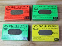 4Stk Schleifblöcke "Schleiffix", Klingspor, Körn. 60/120/240