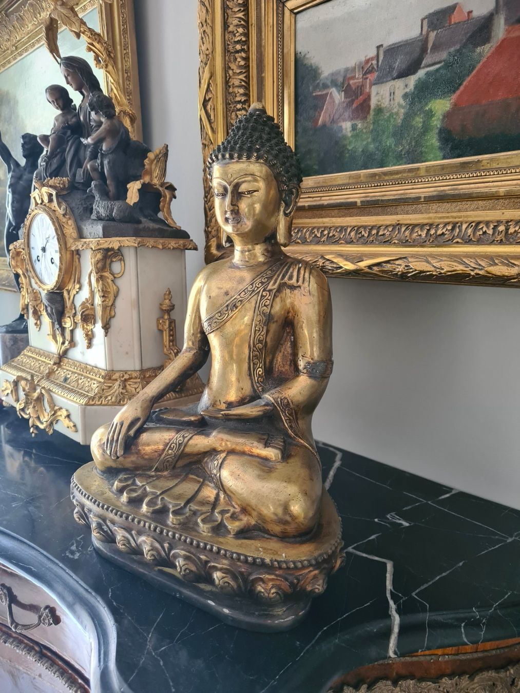 Sculture & Statue: Grosser Antiker Buddha – Usato da Rotkreuz venduto da Dobermann5 1