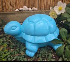 Gartendeko: Süesse blaue Schildkröte für den Frühling!🐢💙