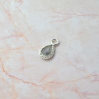 Anhänger graue Quarz & Silber 925 (13994)