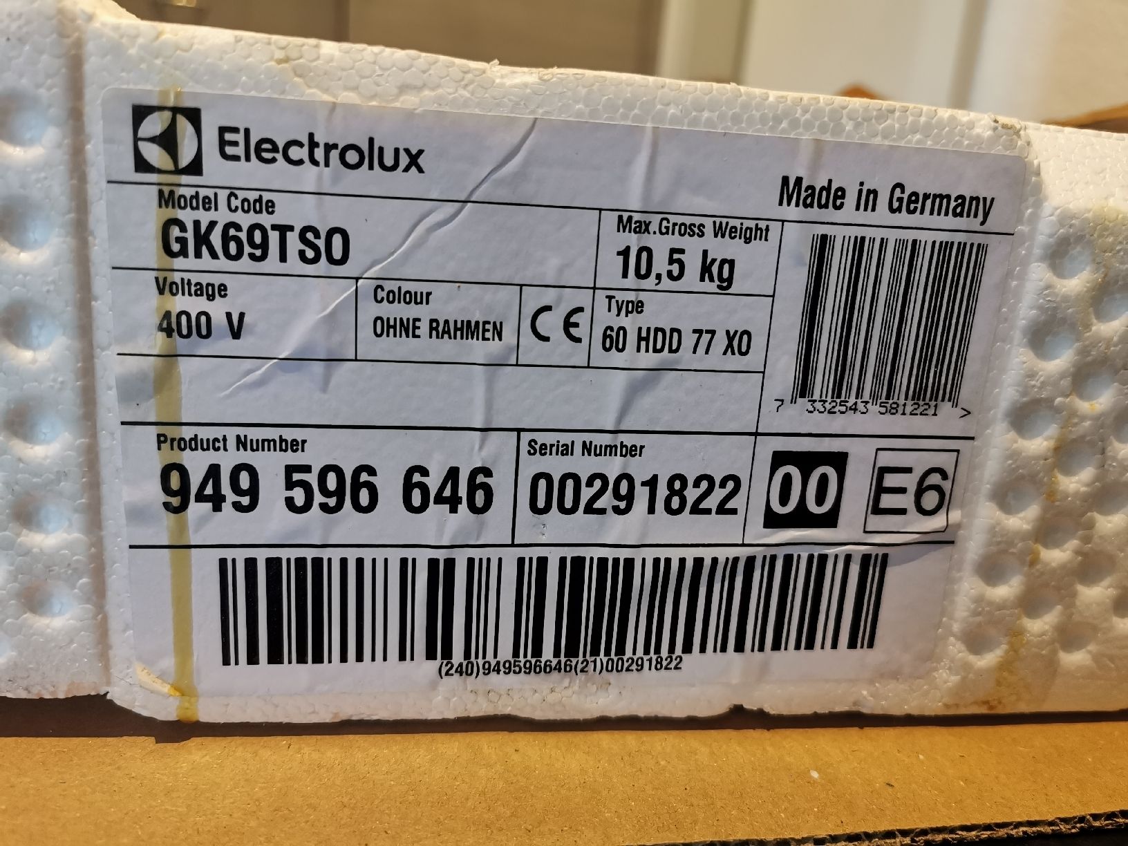 Cucine: Electrolux Glaskeramik Kochfeld GK69TSO – Usato da Menznau venduto da Bijou30 2