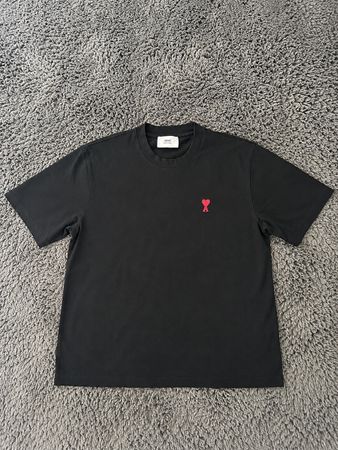 T-Shirt AMI Paris schwarz Grösse M